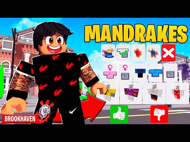 MANDRAKE SEM PREMIUM VS MANDRAKE COM PREMIUM NO BROOKHAVEN RP - ROBLOX 