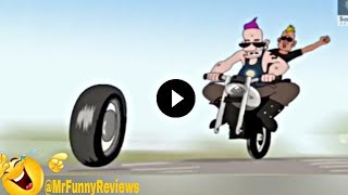 Kartun Lucu Crazy Racer : Motorbike Cartoon Crash 😂