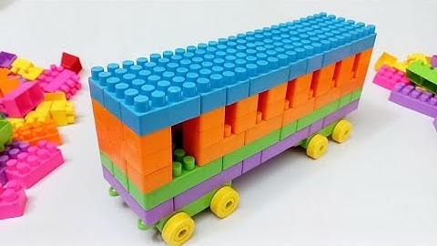 Satisfying DIY Big Lego Bus/ASMR Building Blocks / Lego Building Fun #buildingblocks#asmr#asmrsounds