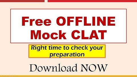Free OFFLINE Mock CLAT by ProTalent