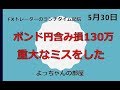 ちょっと損切りしました FXトレーダーLIVE配信 [2019年5月30日]