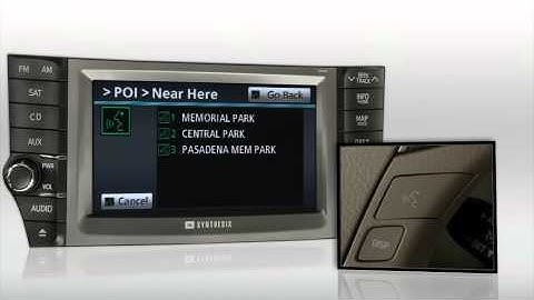 2011 Avalon Navigation - Input a Point of Interest using Voice Recogniition