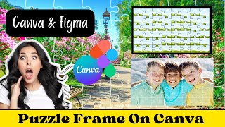 How to create custom puzzle on canva, figma