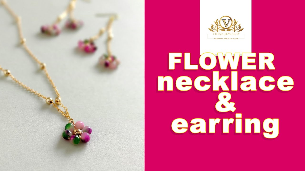 Flower design earrings jewelry making beads jewelry making