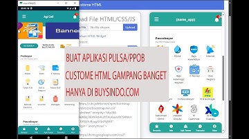 Cara buat aplikasi pulsa custome html di buysindo