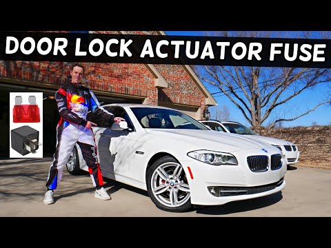 BMW F10 F11 DOOR LOCK ACTUATOR FUSE LOCATION BMW 528i 535i 520i 530i 550i 518d 520d 525d 530d 535d