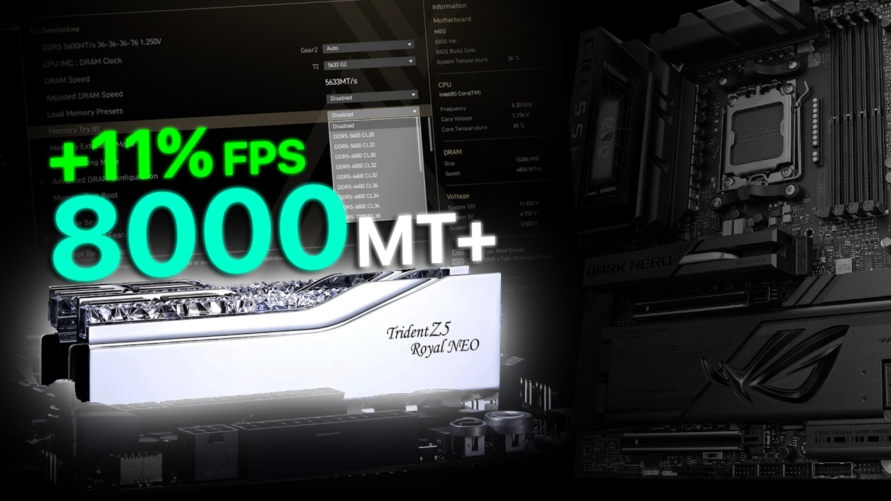 Here's How to Overclock Your DDR5 RAM at 8000MT+ - YouTube