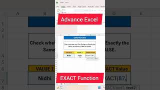 Master the Excel EXACT Function | Compare Text Strings Easily