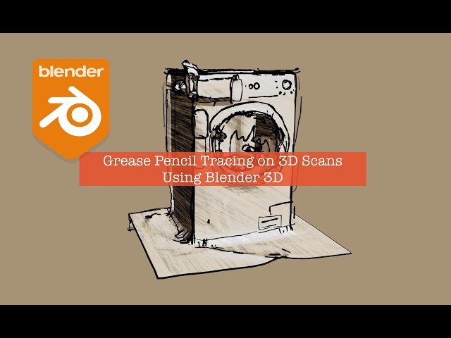 blender grease pencil 3 d scene, Stable Diffusion