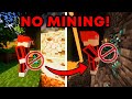 BEATING MINECRAFT WITHOUT MINING A BLOCK ! (HARD)