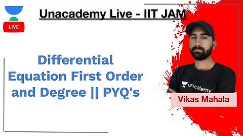 Differential Equation First Order and Degree || PYQ