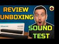 Reseña Unboxing Barra de sonido barata Hisense HS2100 Review Soundbar Sound Test Prueba de Sonido