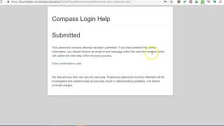 Forgot Compass Password?