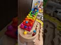 マーブルランレース HABAスロープ #マーブルラン #marblerun #ビー玉転がし #marble #小さな大工さん #haba #asmr #marblesrace