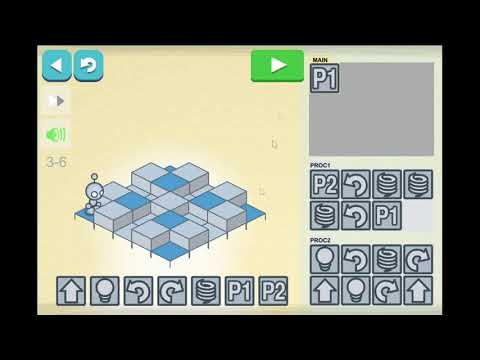 Hour of Code: Lightbot - Level 3-6 Full Tutorial - YouTube