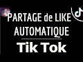 Partager automatiquement un like tik tok comme faire un partage auto de likes sur tiktok