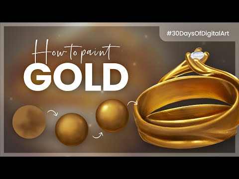 Video: How To Paint With Gold