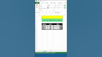 Amazing Trick Convert Data into Picture. #excel #exceltips #exceltricks #shorts