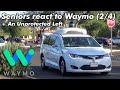 Seniors React to Waymo Self Driving Cars (2/4) + An Unprotected Left | JJRicks Rides With Waymo #9