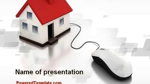 Modern House PowerPoint Template by PoweredTemplate.com