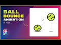 Amazing ball bounce animation in figma  tutorial