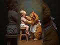 cat and baby. #shorts #viral