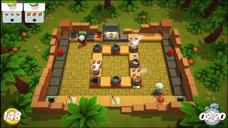 Overcooked - 2 players - Lost Morsel Lvl1-3 Score: 526