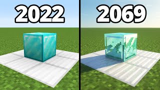 graphics in minecraft: now vs 2069