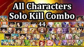 All 44 Characters Solo ToD Combos  DBFZ