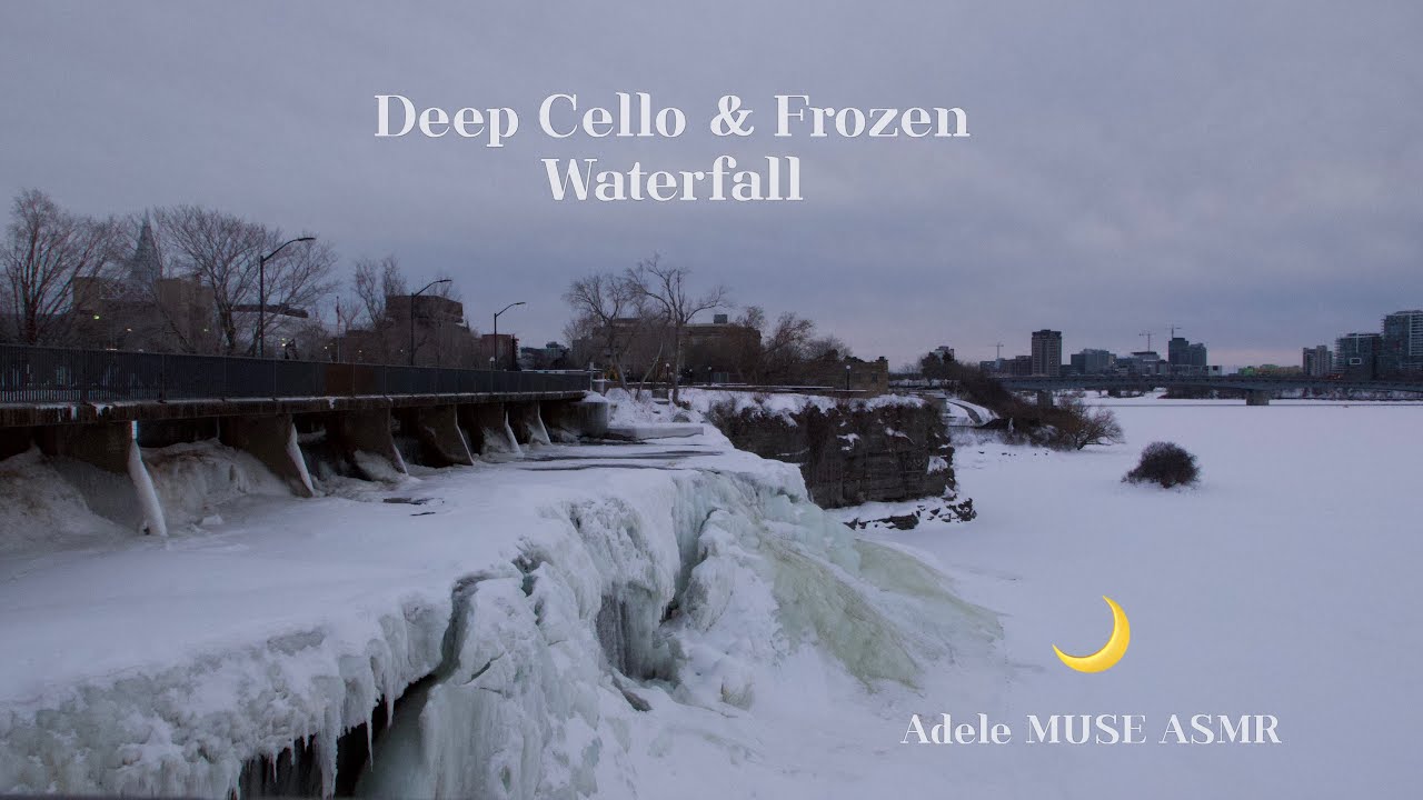 Deep Healing in Frozen Waterfall: Cello & Nature Sounds (11 Min) ❄️🎻 신비로운 빙폭과 첼로의 선율 (11분 명상)