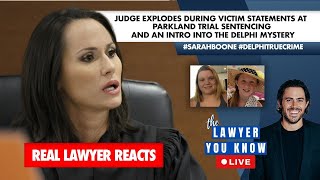 LIVE! Lawyer Reacts: Judge Explodes During Victim Statements at Cruz Sentencing \/ The Delphi Mystery