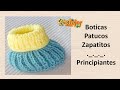 Cómo Tejer Botitas Patucos Botines Escarpines Bebé Principiantes 2 agujas, tricot, palitos (1077)