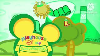 Playhouse Disney Dandysworld95 Dw95 Sun And Dw95 Bird Logo