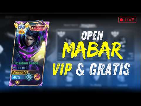 LIVE MOBILE LEGENDS , MABAR GRATIS BARENG TOP GLOBAL ALUCARD !!