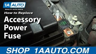 Power Locks Not Working - Replace Main Accessory Power Fuse 02-06 GMC Envoy