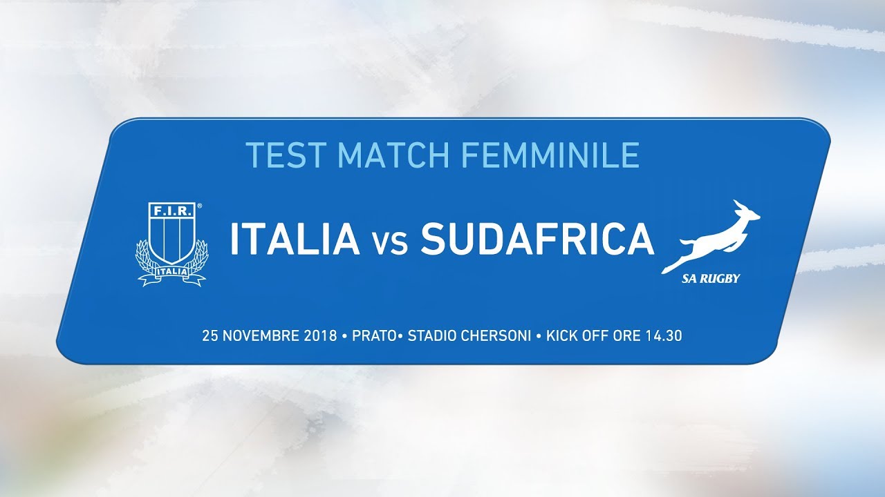 Test Match Internazionale Femminile – Italia v Sudafrica