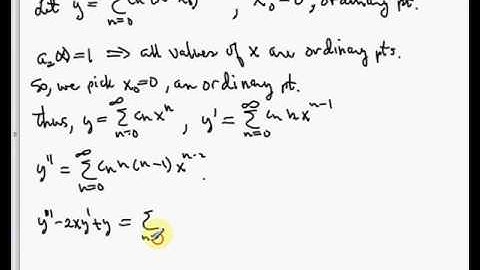 6 2 Power Series Solutions About Ordinary Points SP 17
