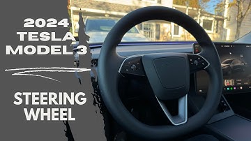 2024 Tesla Model 3 Steering Wheel Overview: Buttons & Functions Explained | Minimalist Design