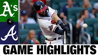 A's vs. Braves Game Highlights (6/8/22) | MLB Highlights