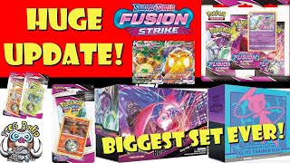 HUGE Fusion Strike Update - So Much New Info! Biggest Set Ever (Pokémon TCG News)