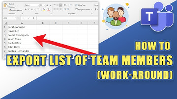 How to EXPORT Your TEAM MEMBERS LIST in Microsoft Teams (Work-Around)