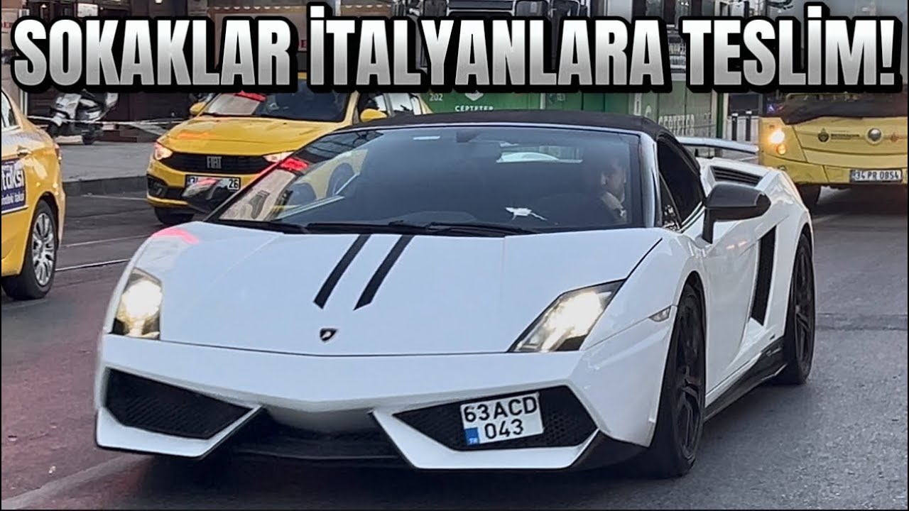 İstanbul Ve İstinyepark'ta Lamborghini-Ferrariler Ve İnanılmaz Sesleri! | İstanbul Carspotting Pt11