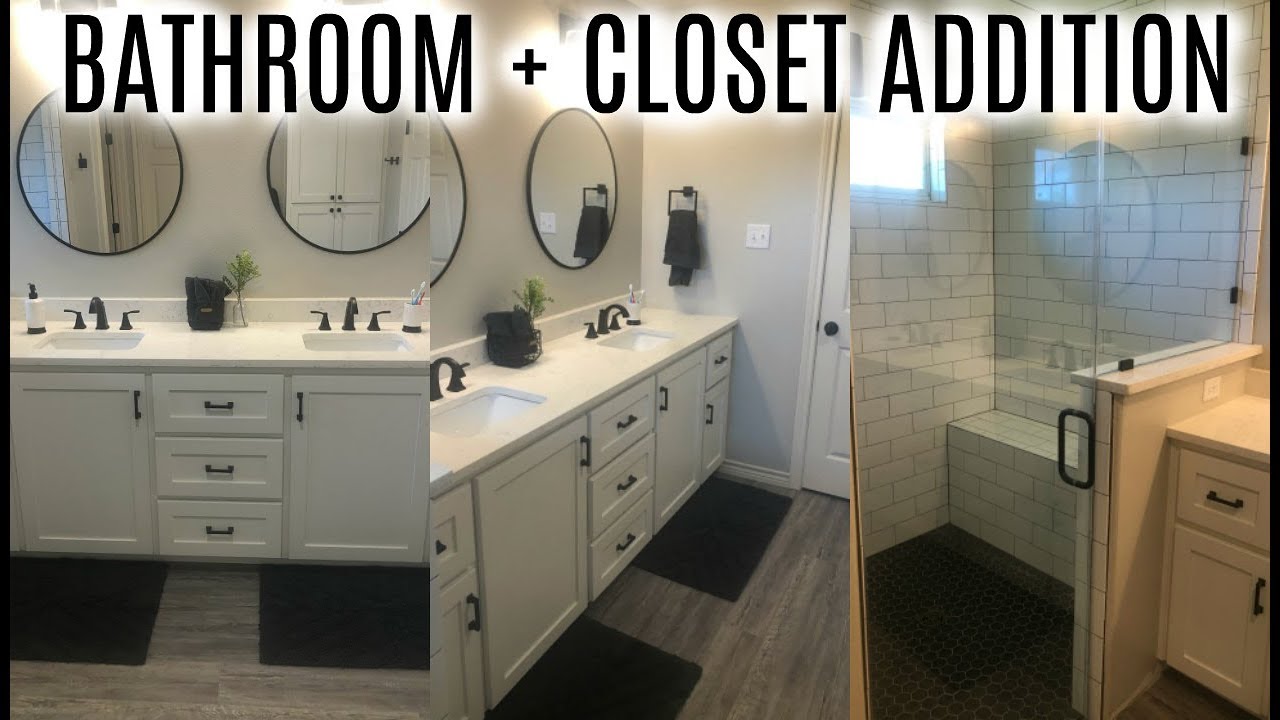OUR BATHROOM + CLOSET ADDITION YouTube