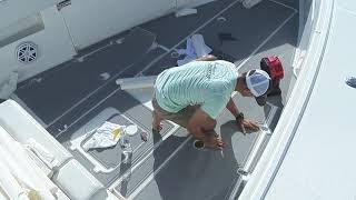 Florida Sport Fishing Presents Aquatraction Boat Flooring Installation