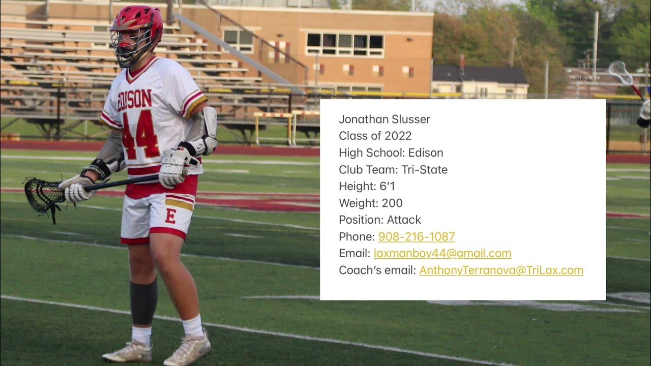 Jonathan Slusser junior year lacrosse highlights Class of 2022