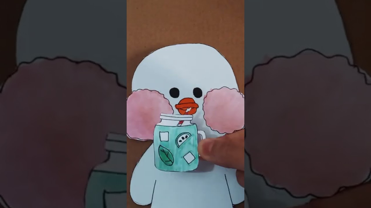 how-i-feed-my-paper-duck-duckpaper-viral-paperduckhouse-papertoys