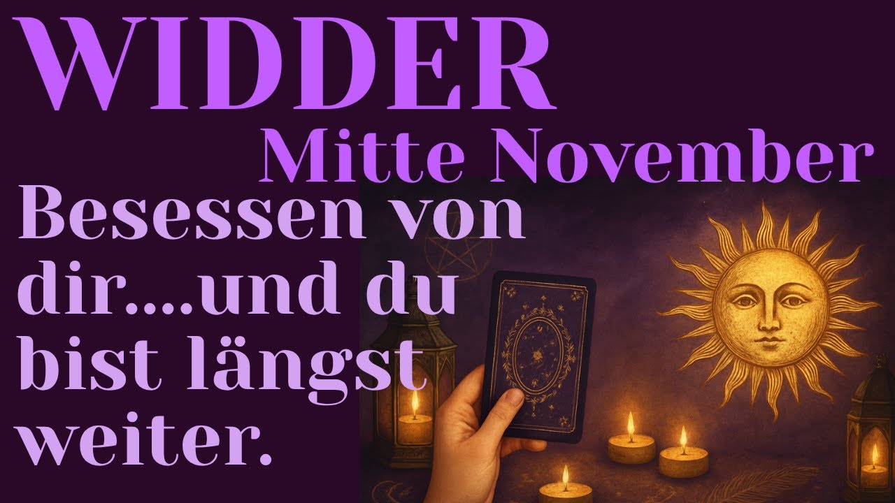 ♈Widder MITTE NOVEMBER❤️Machtspiele eskalieren.....und wahre Liebe taucht auf.💫