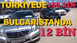 3 BİN LİRAYA  BMWMERCEDES. BULGARİSTAN ARABA FİYATLARI. TÜRKİYEDE 160 bin BULGARİSTANDA 10 bin..