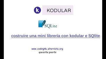 App libreria Kodular con database sqlite quarta parte