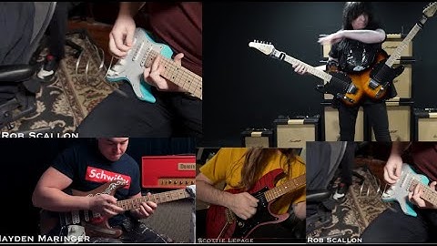 ‘the biggest shred collab song in the world’ posted by Jared Dines 13 mins of amazing guitarists!
